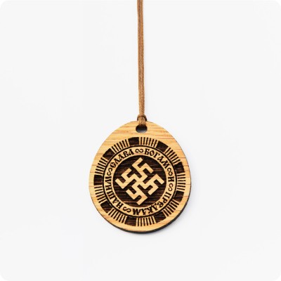 Оберег Цветок Папоротника из Дуба